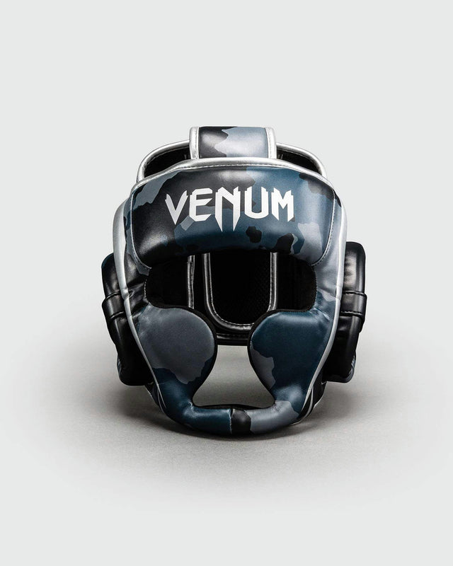 Chránič hlavy Venum Elite Camo – Tmavě modrý/Modrý