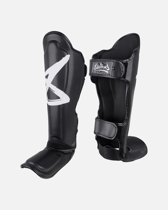 8 WEAPONS Scheenbeschermers BIG 8 Premium Shin Guards, - Zwart