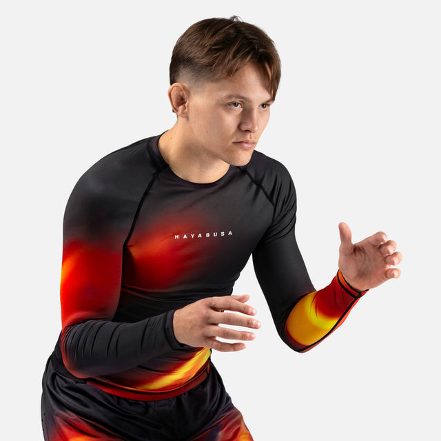 Rashguard Hayabusa Apex Nova Manica Lunga - Arancione
