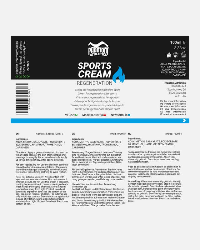 Phantom Athletics Sports Cream