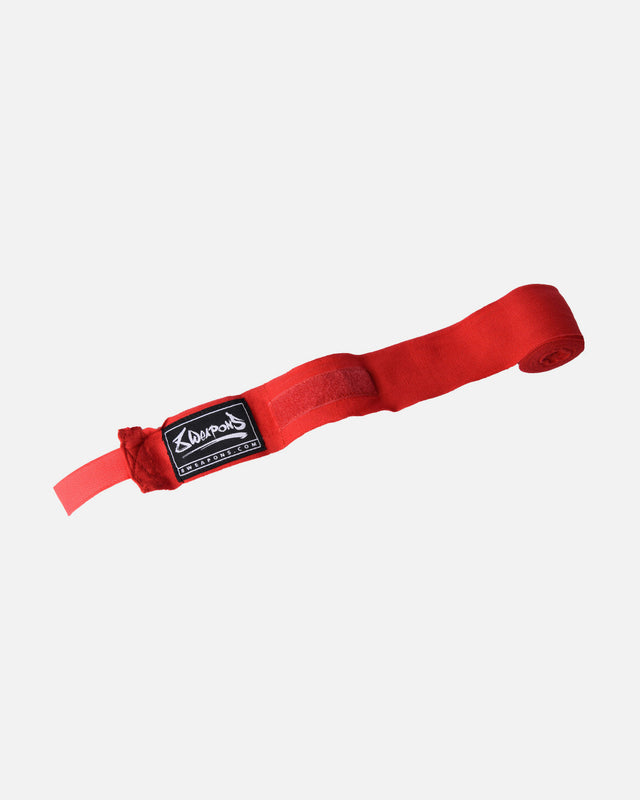 8 WEAPONS Bandages Hand Wraps, semi-elastic, - Rood