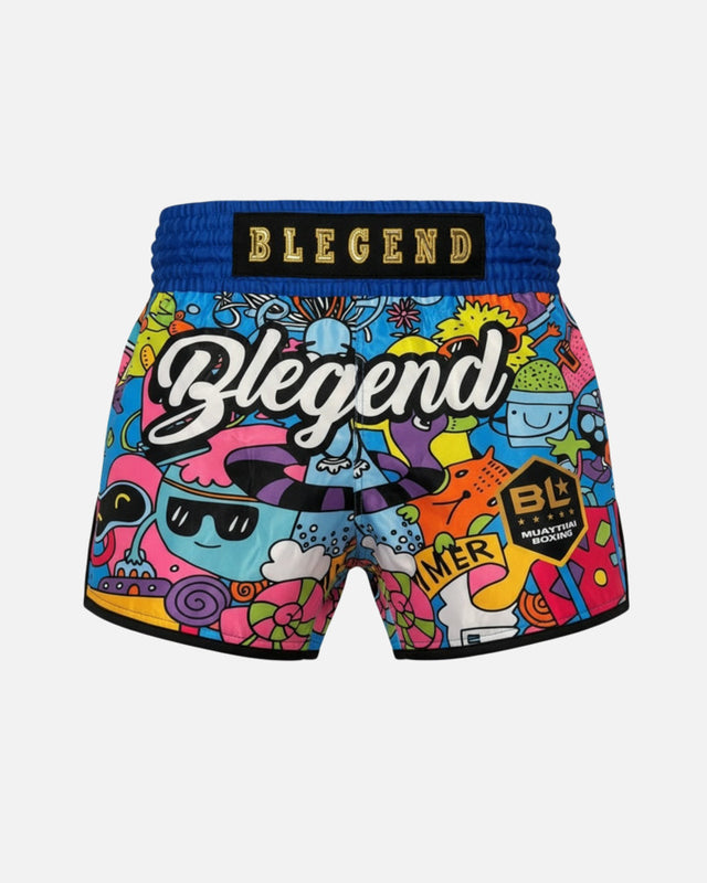 Blegend Muay Thai Shorts Legend 11 – Blue