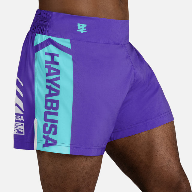 Hayabusa Muay Thai Shorts Icon – Purple/White