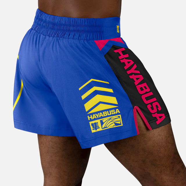 Hayabusa Muay Thai Shorts Icon – Blue/Yellow
