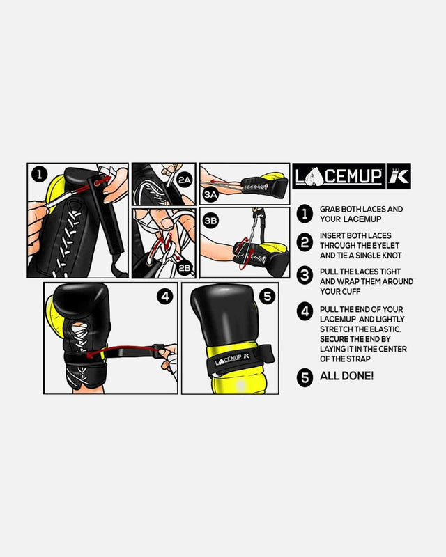 King Pro Boxing Lacemup Lace-to-Velcro Converter – Black