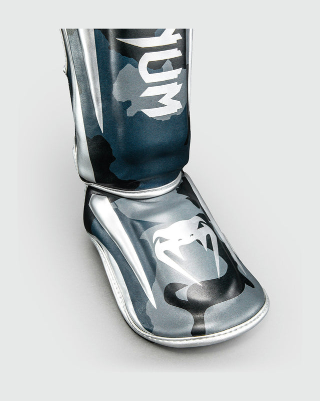 Venum Elite Shin Guards - Dark Navy/Blue