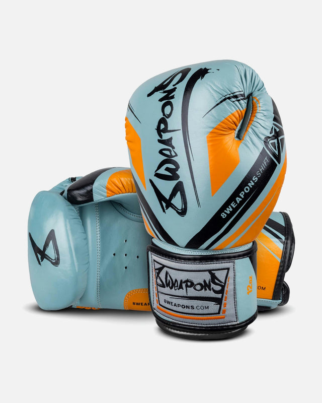 8 WEAPONS Boxing gloves Shift – Ice Grey/Orange