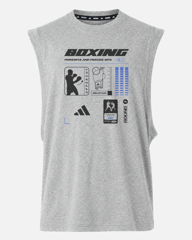 Koszulka Adidas Boxing Graphic Line SL – Szara