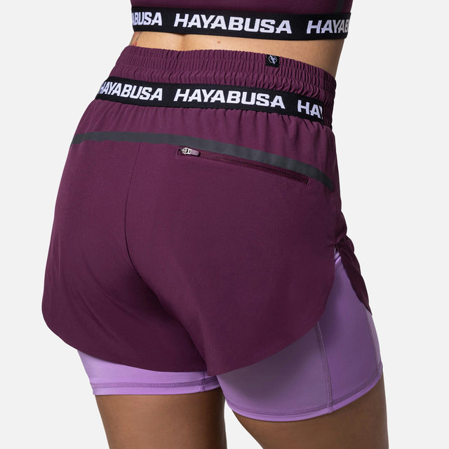 Hayabusa Women's Training Shorts – Wine