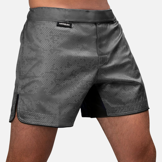 Hayabusa MMA Shorts Hex Mid-Thigh – Grey