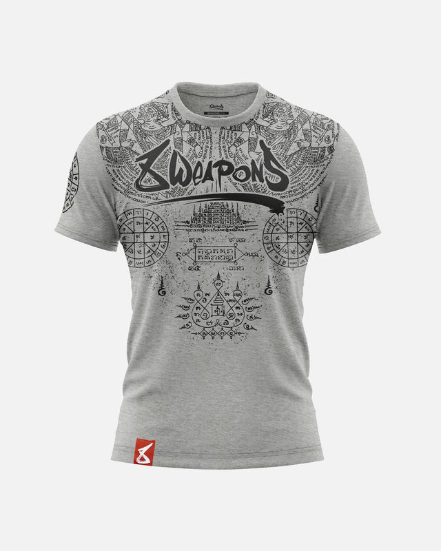 8 WEAPONS T-shirt Yantra – Grey