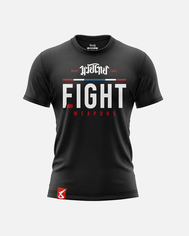 8 WEAPONS T-shirt The Fight – Black