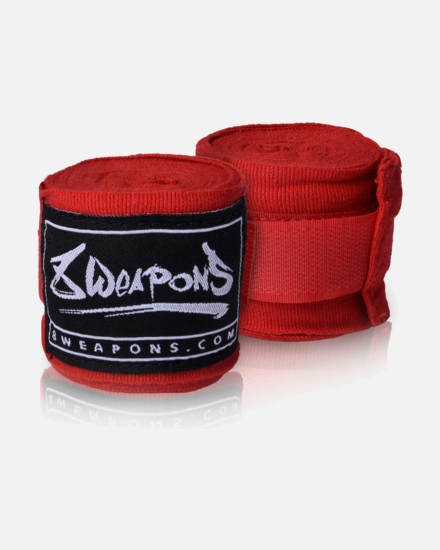 8 WEAPONS Bandages Hand Wraps, semi-elastic, - Rood