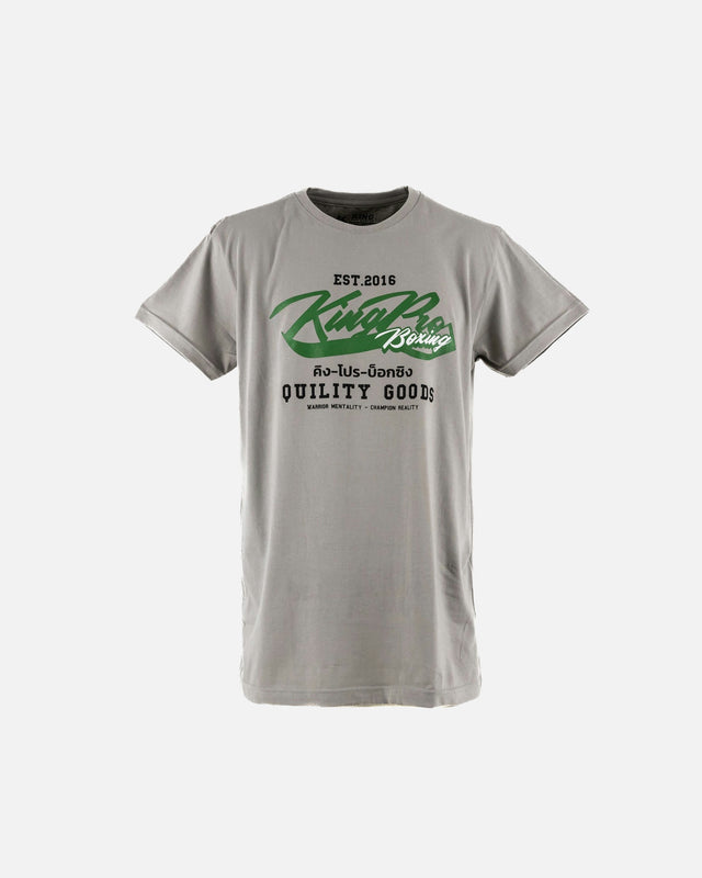 King Pro Boxing T-Shirt Signature – Grey