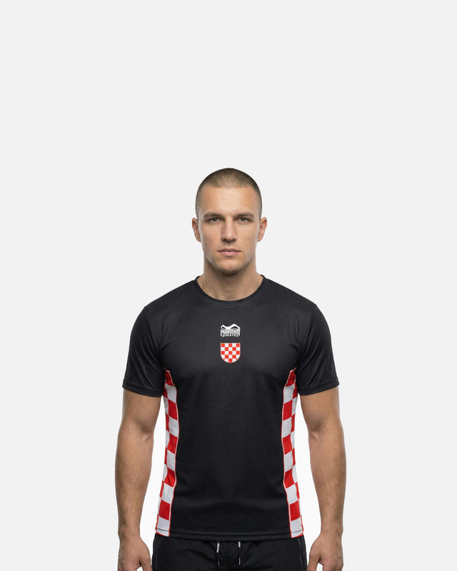 Phantom Athletics T-Shirt EVO+ Team Croatia – Black