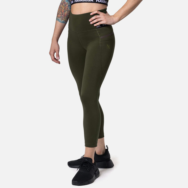 Hayabusa High Rise 3/4 Leggings Women's – Olive Green