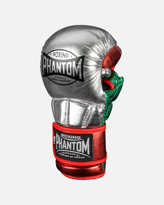 Phantom Athletics MMA Gloves Mexico – Silver/Green/Red