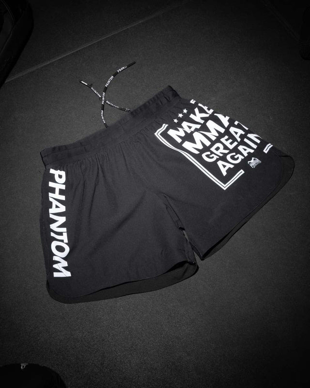 Phantom Athletics MMA Shorts Fusion-R Make MMA Great Again – Black