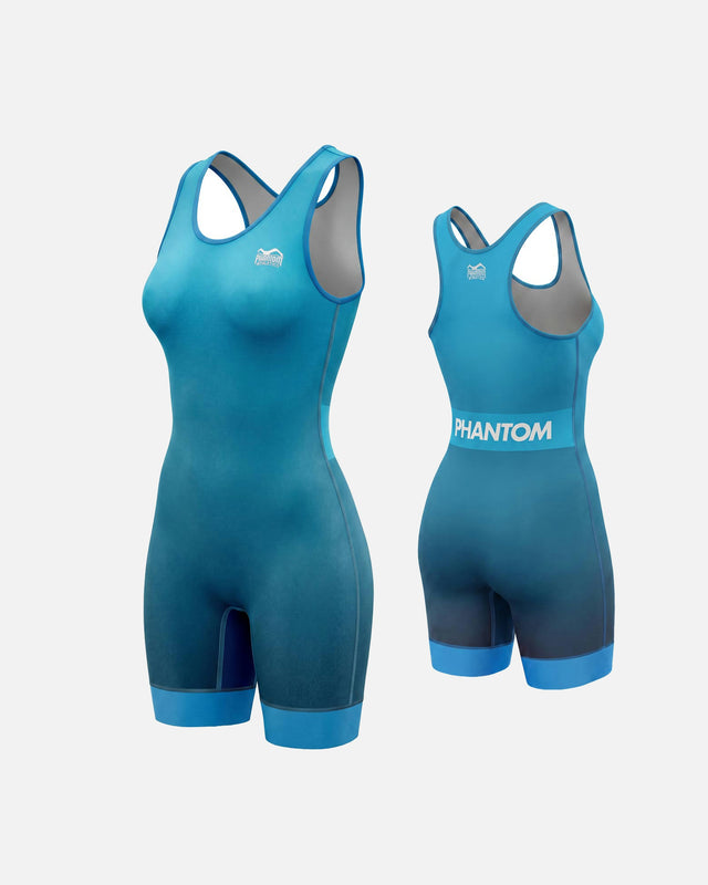 Phantom Athletics Women's Wrestling Singlet Set APEX – Red/Blue