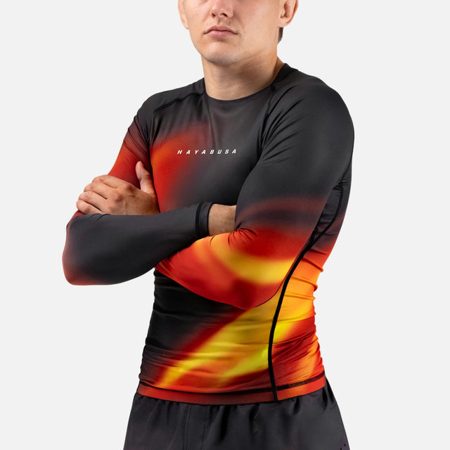 Rashguard Hayabusa Apex Nova Manica Lunga - Arancione