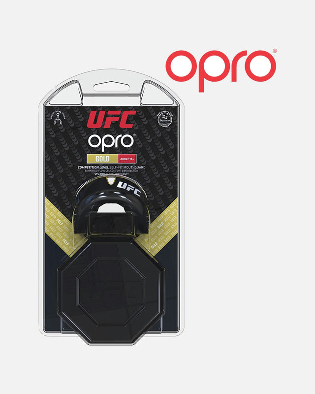 OPRO Gold Mouthguard – Black Metallic/Gold