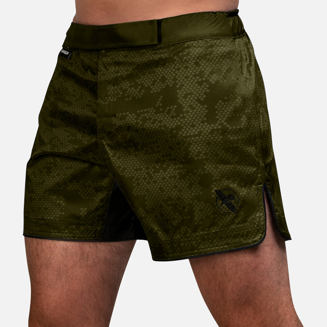 Hayabusa MMA Shorts Hex Mid-Thigh – Green