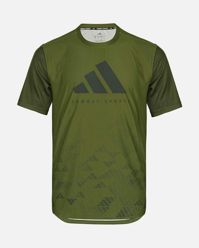 Adidas T-Shirt Tech Line - Olijf