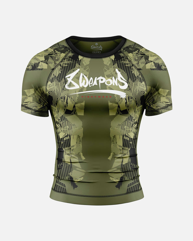 8 WEAPONS Rashguard Hit 2.0 – Olive/Black