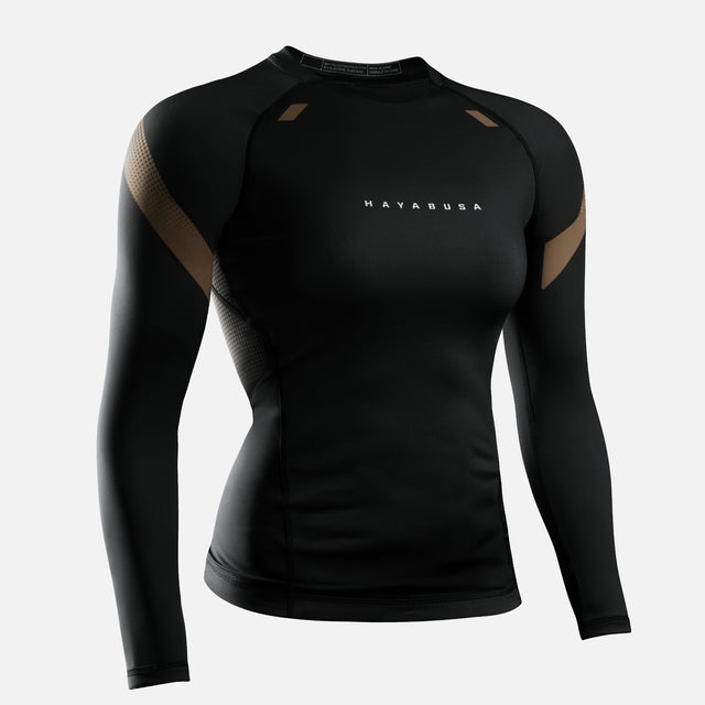 Hayabusa Rashguard Pro Ranked Long Sleeve Women's – Brown
