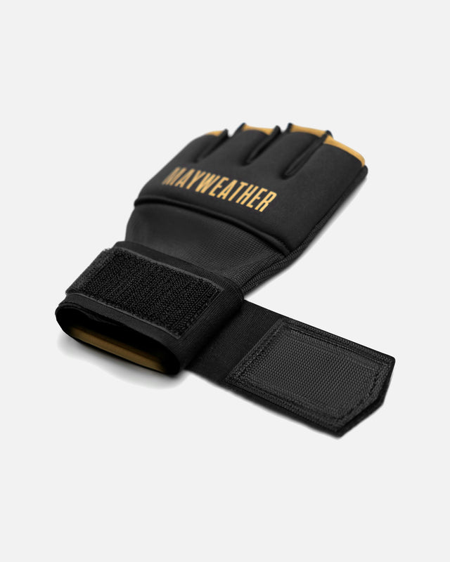 Hayabusa x Mayweather Inner Gloves Deluxe Quick Wraps – Black/Gold