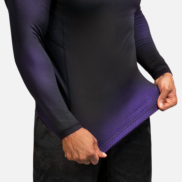 Hayabusa Rashguard Fusion Long Sleeves – Black/Purple
