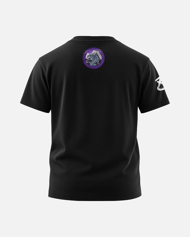 8 WEAPONS T-shirt Beastial Panther – Black/Purple
