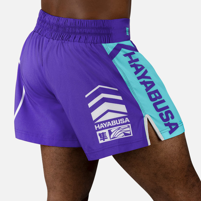 Hayabusa Muay Thai Shorts Icon – Purple/White
