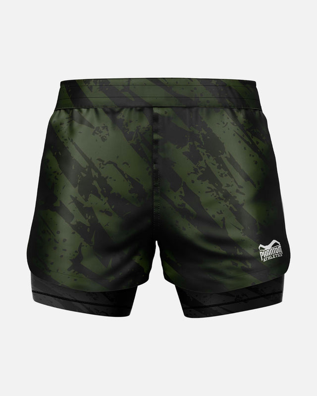 Phantom Athletics MMA Shorts Fusion 2in1 - Green