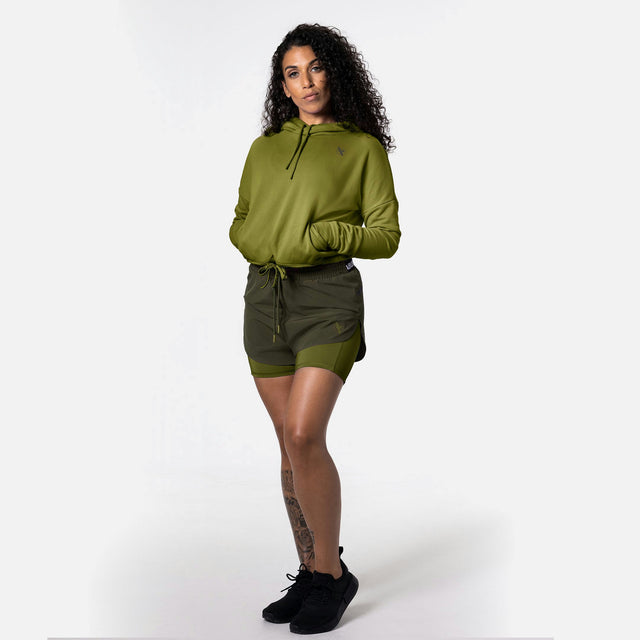 Hayabusa Women's Training Shorts – Olive Green