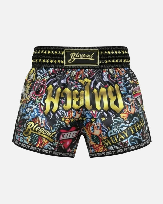 Blegend Muay Thai Shorts Legend – Black