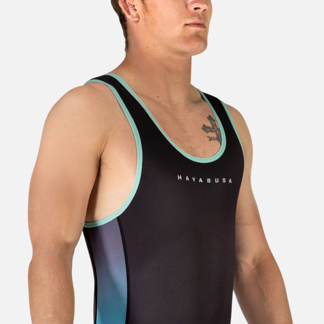 Hayabusa Worstelsinglet Surge Men's Wrestling Singlet - Blauw