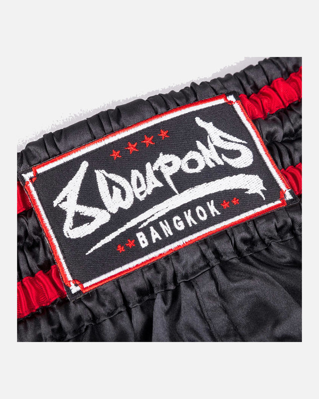 8 WEAPONS Muay Thai Shorts Bangkok – Black/White