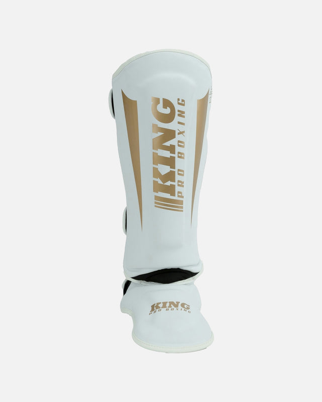 King Pro Boxing Shin guards Revo – White