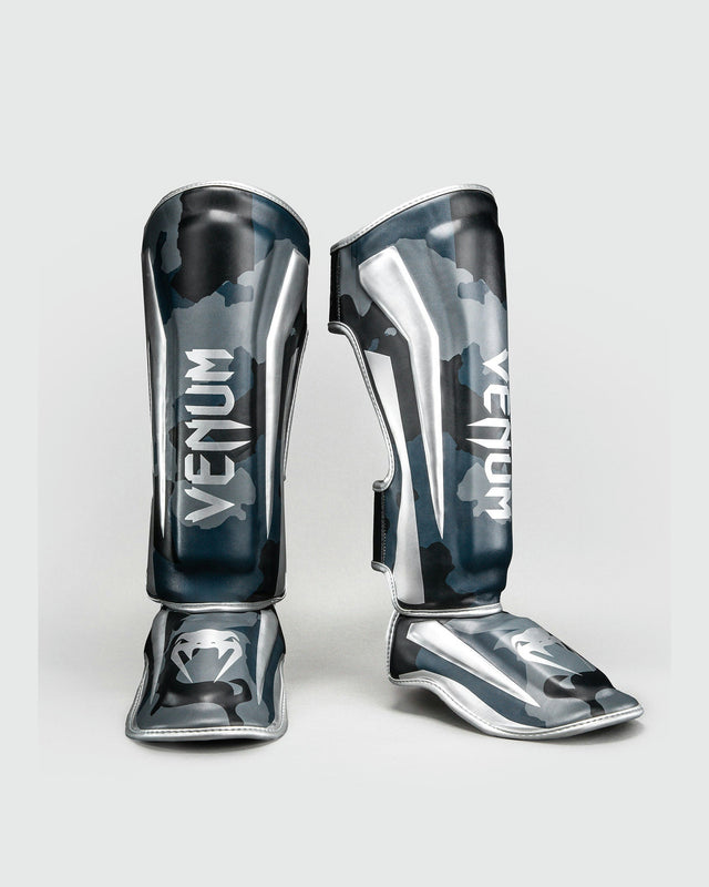 Venum Elite Shin Guards - Dark Navy/Blue