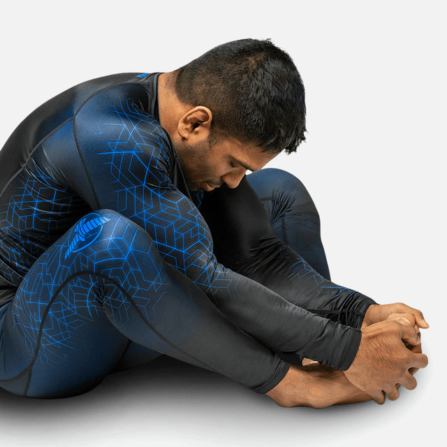 Hayabusa Compression Shorts Geo – Blue