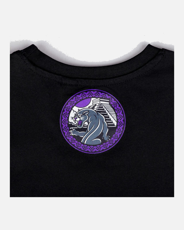 8 WEAPONS T-shirt Beastial Panther – Black/Purple