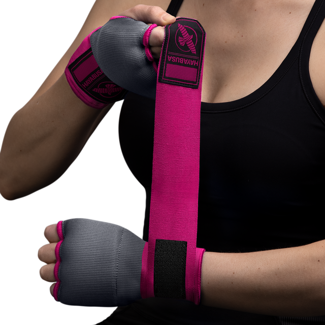 Hayabusa Quick Gel Inner Gloves - Gray/Pink