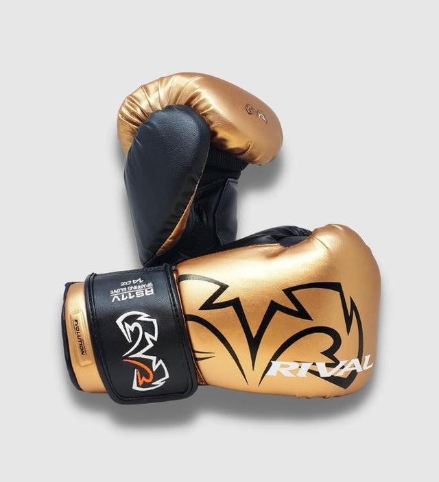 Rival Boxing gloves RS11V Evolution - Gold/Black - Boxing gloves