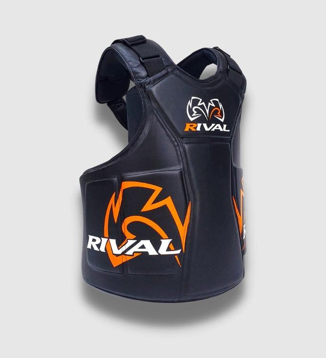 Rival Body Protector – Black/Orange – Belly pad