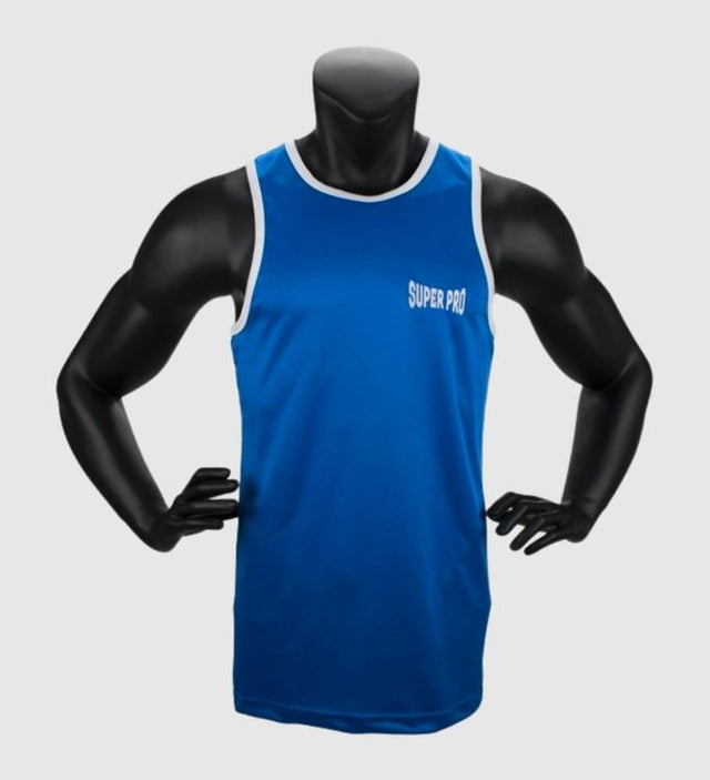 Super Pro Boxing Tank Top Club – Blue/White – T-shirt