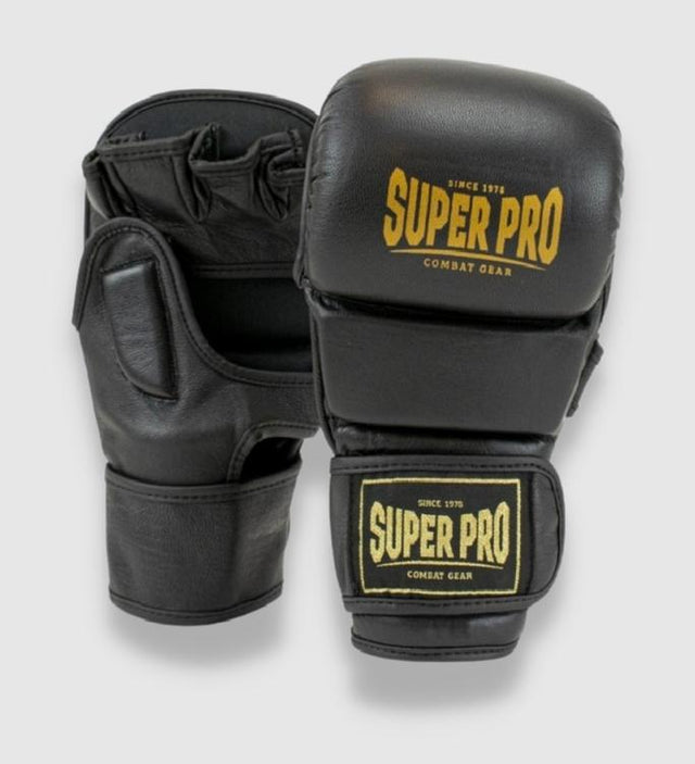 Super Pro Combat Gear MMA Shooter MMA gloves - Black/Gold - MMA gloves