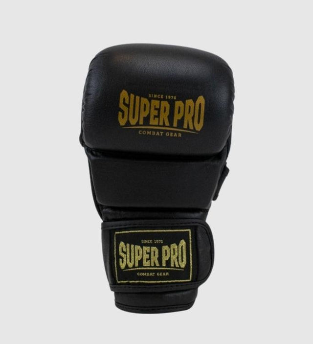 Super Pro Combat Gear MMA Shooter MMA gloves - Black/Gold - MMA gloves