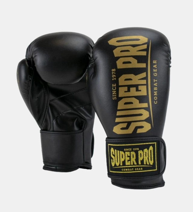 Super Pro Boxing gloves Champ – Black/Gold – Boxing gloves