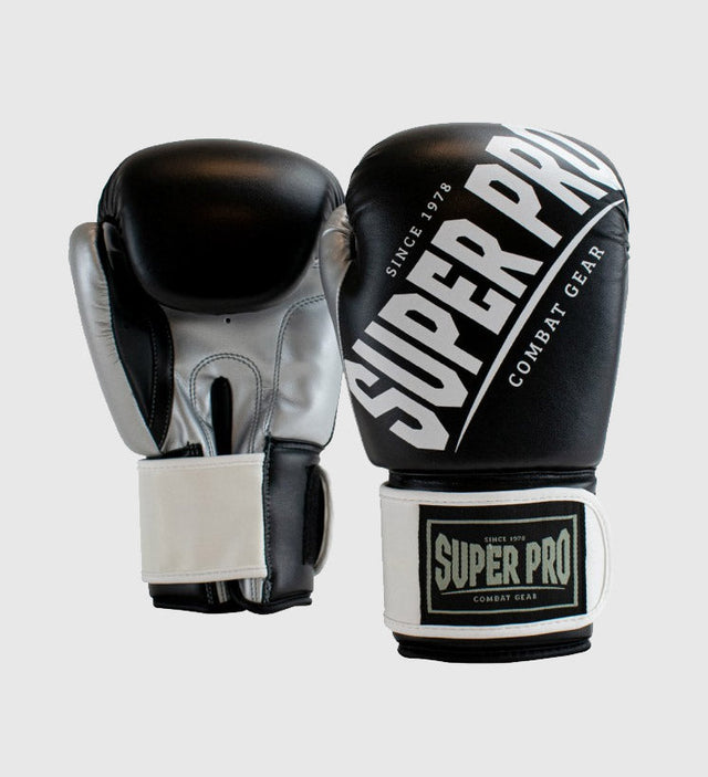 Super Pro Boxing gloves Rebel - Black/White - Boxing gloves